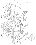 UPPER OVEN Diagram and Parts List for RK777G*J1  Hotpoint Wall Oven