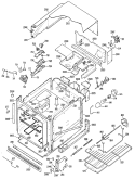 Section Diagram and Parts List for RJ745G*J3  Hotpoint Wall Oven