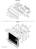 CONTROL Diagram and Parts List for RK777G*J3  Hotpoint Wall Oven