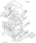 UPPER OVEN Diagram and Parts List for RK777G*J3  Hotpoint Wall Oven