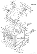 LOWER OVEN Diagram and Parts List for RK777G*J3  Hotpoint Wall Oven