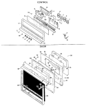 CONTROL Diagram and Parts List for RK767G*J3  Hotpoint Wall Oven