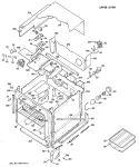 UPPER OVEN Diagram and Parts List for RK767G*J3  Hotpoint Wall Oven