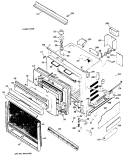 LOWER OVEN Diagram and Parts List for RK767G*J3  Hotpoint Wall Oven