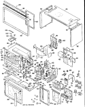 Section Diagram and Parts List for RH961G*J1  Hotpoint Microwave Oven Combo
