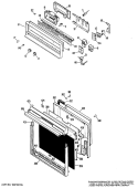 Section Diagram and Parts List for RJ745G*J2  Hotpoint Wall Oven