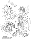 Part Location Diagram of WB61X6041 GE CONTROL PANEL White