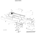HOOD PARTS Diagram and Parts List for RH758G*J2  Hotpoint Range