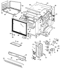 Section Diagram and Parts List for RH758V*K1  Hotpoint Range