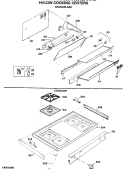 HI / LOW COOKING CENTERS Diagram and Parts List for RGH846GEJ1  Hotpoint Range