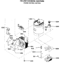 HI / LOW COOKING CENTERS Diagram and Parts List for RGH846GEJ1  Hotpoint Range