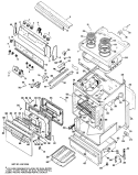 Section Diagram and Parts List for RB737*J5  Hotpoint Range