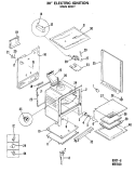 30" ELECTRIC IGNITION Diagram and Parts List for RGB746GEJ6  Hotpoint Range
