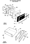 30" ELECTRIC IGNITION Diagram and Parts List for RGB746GEJ6  Hotpoint Range