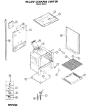 HI / LOW COOKING CENTER Diagram and Parts List for RGH647GEJ1  Hotpoint Range