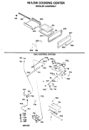 HI / LOW COOKING CENTER Diagram and Parts List for RGH647GEJ1  Hotpoint Range