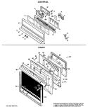 CONTROL Diagram and Parts List for RK747G*J4  Hotpoint Wall Oven