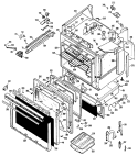 Section Diagram and Parts List for RS779G1J7  Hotpoint Range