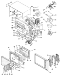 Section Diagram and Parts List for RE55C001  Hotpoint Microwave