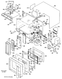 Section Diagram and Parts List for RE65001  Hotpoint Microwave