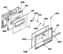 Section Diagram and Parts List for RF615G0L1  Hotpoint Range