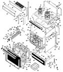 Section Diagram and Parts List for RH962N*K4  Hotpoint Microwave Oven Combo