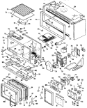 Section Diagram and Parts List for RH962N*K4  Hotpoint Microwave Oven Combo