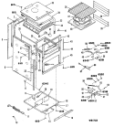 Section Diagram and Parts List for RGJ515GEL2  Hotpoint Wall Oven