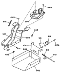 Section Diagram and Parts List for RF725GL3  Hotpoint Range