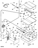 Section Diagram and Parts List for RGB751GEL1  General Electric Range