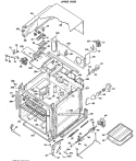 UPPER OVEN Diagram and Parts List for RK777G*J6  Hotpoint Wall Oven