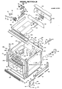 LOWER OVEN Diagram and Parts List for RK777G*J6  Hotpoint Wall Oven