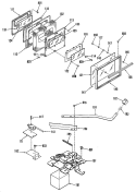 Section Diagram and Parts List for RB740GM1  Hotpoint Range