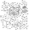 Section Diagram and Parts List for RB754N1  Hotpoint Range