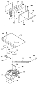 Section Diagram and Parts List for RB754N1  Hotpoint Range