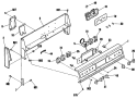 Section Diagram and Parts List for RB757GN1  Hotpoint Range