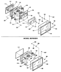Section Diagram and Parts List for RB757GN1  Hotpoint Range