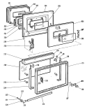 Section Diagram and Parts List for RB739G*K3  Hotpoint Range