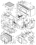 Section Diagram and Parts List for RH962G*M1  Hotpoint Microwave Oven Combo