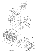 Section Diagram and Parts List for RF725GL8  Hotpoint Range