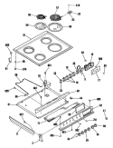 Section Diagram and Parts List for RS622GN1  Hotpoint Range