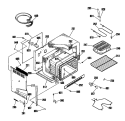 Section Diagram and Parts List for RF615GL3  Hotpoint Range