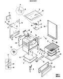 30" ELECTRIC IGNITION Diagram and Parts List for RGB744GEJA  Hotpoint Range