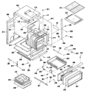 Part Location Diagram of WB63K5103 GE MAIN BOTTOM