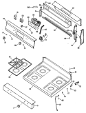 Section Diagram and Parts List for RGB744GEN2  Hotpoint Range