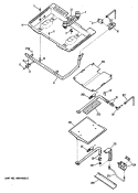 Section Diagram and Parts List for RGB744GEN2  Hotpoint Range
