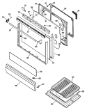 Section Diagram and Parts List for RGB744GEN2  Hotpoint Range