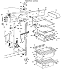 FRESH FOOD SECTION Diagram and Parts List for CSX27HMA  Hotpoint Refrigerator