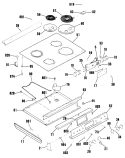 Section Diagram and Parts List for RS622GP1  Hotpoint Range