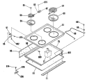 Section Diagram and Parts List for RF512GP1  Hotpoint Range